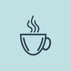 Icon of  Tea & Coffee Cup. EPS-10.