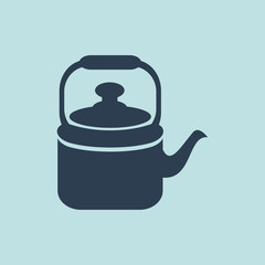 Icon of Tea Pot Or Kettle. EPS-10.