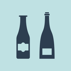 Icon of  Beer Bottle. EPS-10.