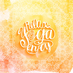 Vector yoga illustration.