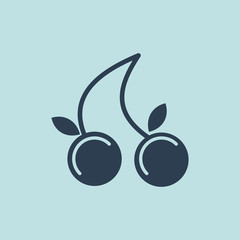 Icon of Cherry & Berry. EPS-10.