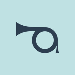 Icon of Trumpet. EPS-10.
