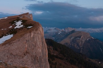 Obraz premium Mountain sunset autumn