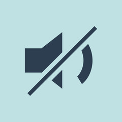 Icon of Mute. EPS-10.