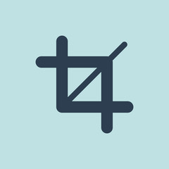 Icon of Crop Tool. EPS-10.