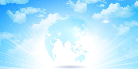 Obraz premium 地球 空 風景 背景