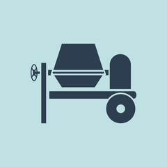 Icon of Cement Mixer. EPS-10.