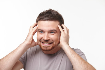 Fototapeta premium young man surprised