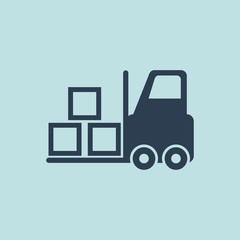 Icon of Forklift. EPS-10.