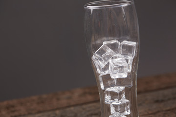 glass with ice