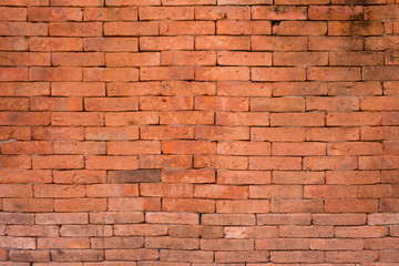 Old grunge brick wall background.