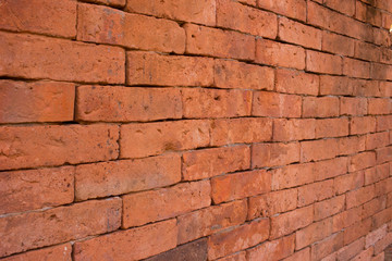 Old grunge brick wall background.