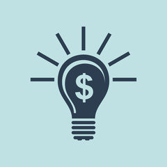Icon of Idea Bulb. EPS-10.