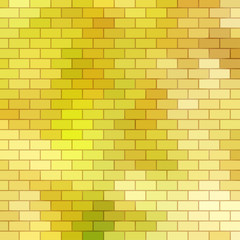 Autumn themed background with brick grid