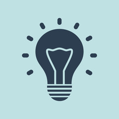 Icon of Idea Bulb. EPS-10.