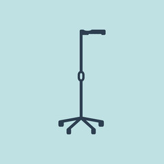 Icon of Crutches. EPS-10.