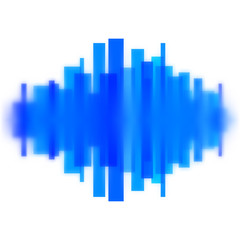 Fototapeta premium Blurred waveform made of lines