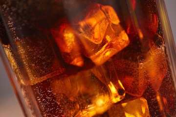 cocktail cola with ice