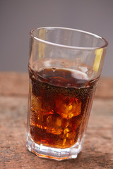cocktail cola with ice