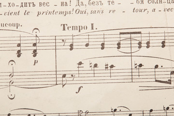 Obraz premium musical notes background