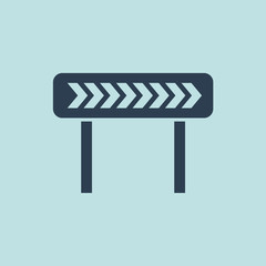 Icon of Road Diversion. EPS-10.