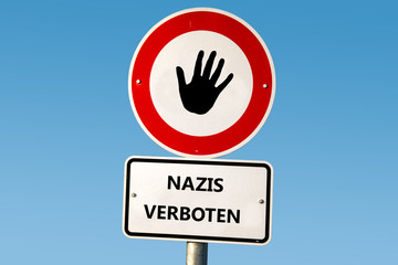 Schild 51 - Nazis verboten
