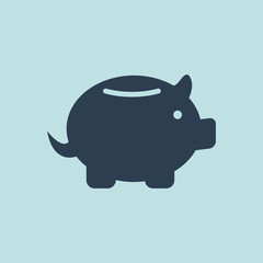 Icon of Save Money & Piggy Bank. EPS-10.