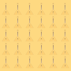 folk string instrument balalaika on a colored background