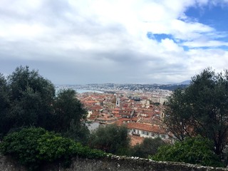 Nizza, panorama dal parco del castello
