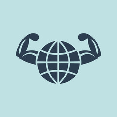 Icon of Healthy World. EPS-10.