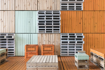 Seating area with character