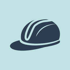 Fototapeta premium Icon Of Engineer's Cap. EPS 10