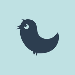 Fototapeta premium Icon Of Bird. EPS 10