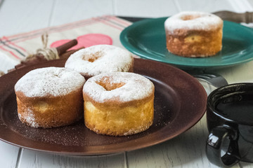 Plate of cake and coffee