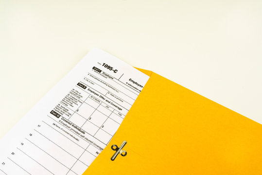 Tax Form 1095-C, Tax Form Details with Light Background