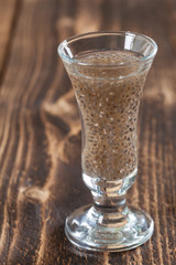 Chia seeds shot