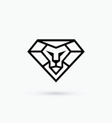 Obraz premium Diamond lions symbol 