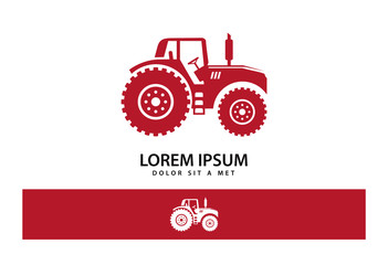 Fototapeta premium Tractor Logo Vector