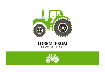 Obraz premium Tractor Logo Vector