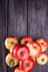 Naklejka na ściany i meble Pile of tasty apples