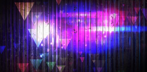 Composite image of wooden planks background