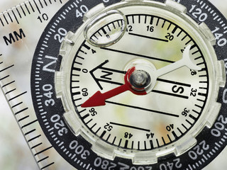 Fototapeta premium Close Up of Compass Face