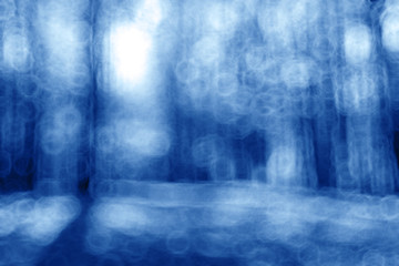 Blue blurred background bokeh
