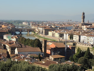 Fototapeta na wymiar Firenze - Panorama da Piazzale Michelangelo