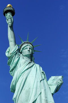 Close up of the Statue of Liberty 
