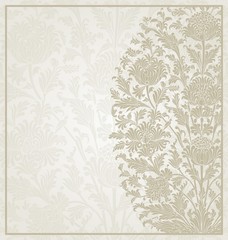 wedding card design, paisley floral pattern , India