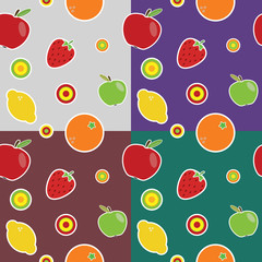 fruit colored pattern