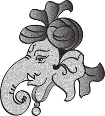 Ganesha Stipple Effect