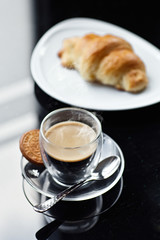 Croissant and Coffee. French Breakfast