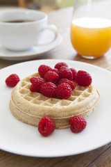 Raspberry Waffles